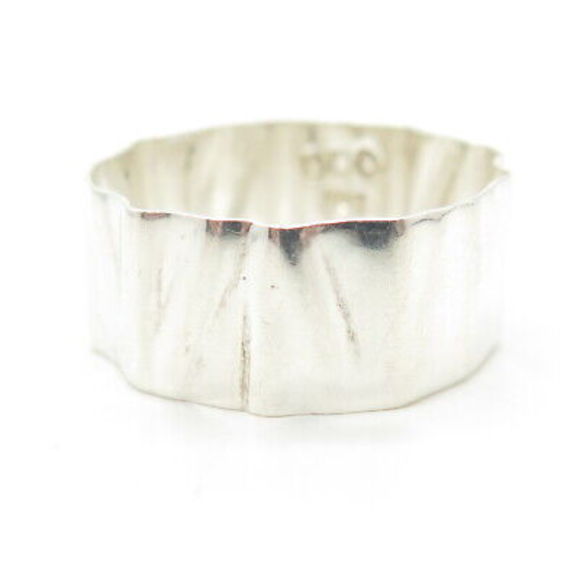 925 Sterling Silver Vintage Dominique Dinouart Mexico Band Ring Size 11.25 - Picture 3 of 8